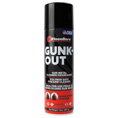 KleenBore Gunk Out Gun Metal Cleaner/Degreaser 14oz (GO5A)