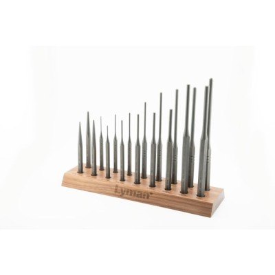 Lyman Armorer's 18 Piece Hex Punch Set with Stand (LY7031276)