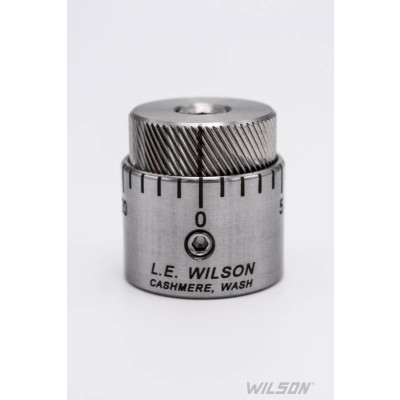 L.E Wilson Bullet Seater Cap Micrometer Adjust Stainless (SBSCMIC)