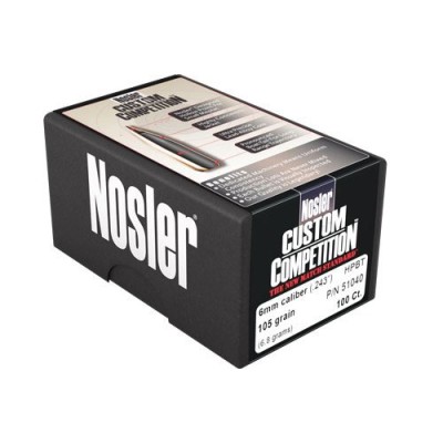 Nosler Custom 6.5mm .264 123Grn HPBT 100 Pack NSL53415