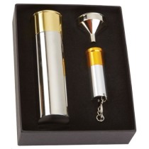 Bisley Cartridge Flask & Torch Gift Set BIFCATO