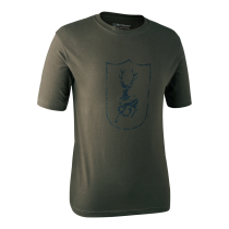 Deerhunter Logo T-Shirt (Large) (BARK GREEN) (8848)