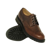 Hoggs Of Fife Glengarry Brogue Shoes (Size UK 8.5) (MID BROWN) (135R/BR/85)