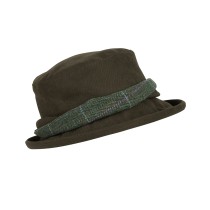 Hoggs Of Fife Albany Ladies Lambswool Tweed-Twist W/P Hat One Size (GREEN) (ALTH/GR/1)