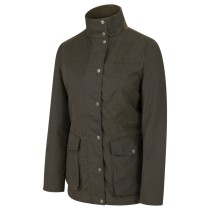 Hoggs Of Fife Caledonia Ladies Wax Jacket (Size 2XL) (ANTIQUE OLIVE) (CLWJ/AO/5)
