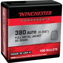 Winchester Bullet 380 CAL (.356) 95Grn FMJ (100 Pack) (WINB380MC95)